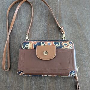 Spartina 449 Multi Phone Wallet Crossbody Purse bag